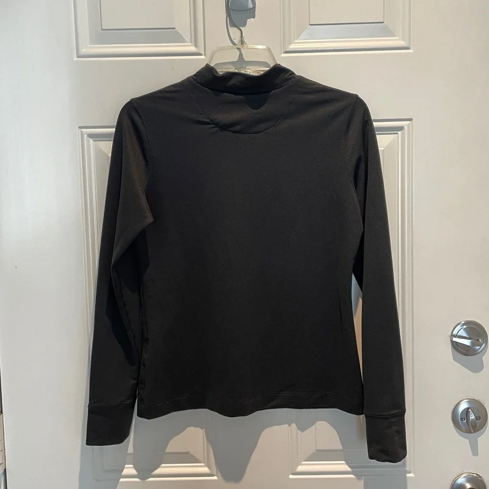 Nike Golf NikeFIT Dry Base Layer Black Mock Neck Long-Sleeve Top Size Small